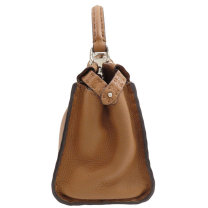 FENDI Peekaboo Mini Selleria 2WAY Handbag Calf Ladies [Used]