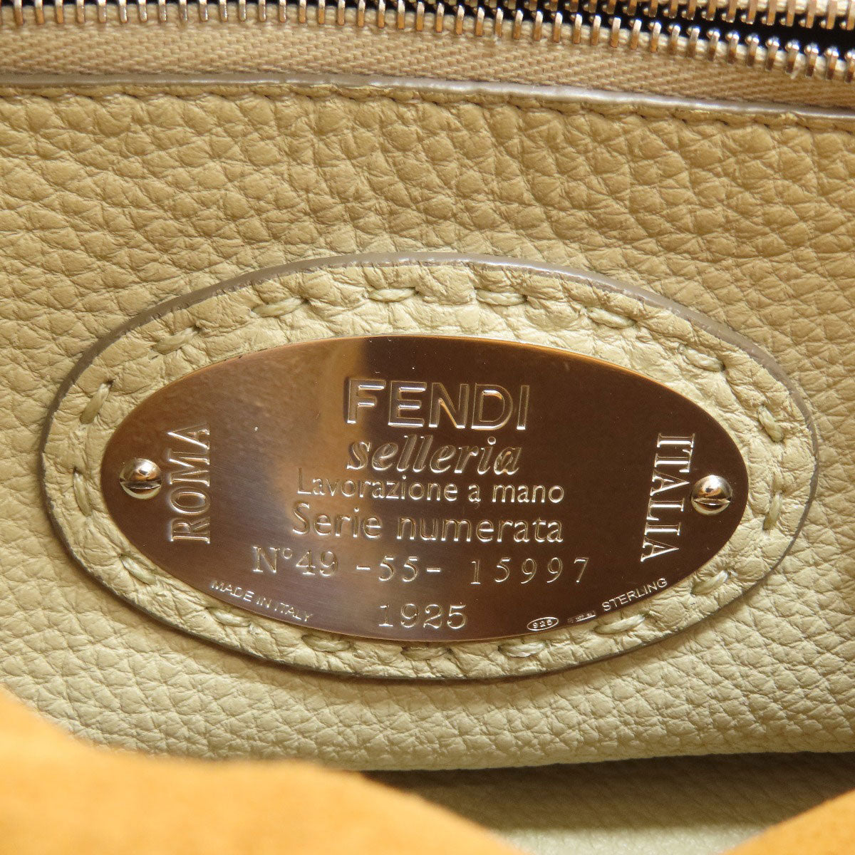 FENDI Peekaboo Mini Selleria 2WAY Handbag Calf Ladies [Used]