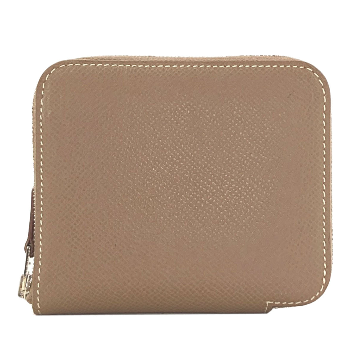 HERMES Azap Silkin Compact Etop SilverHardware coin purse Epsom Ladies [Used]