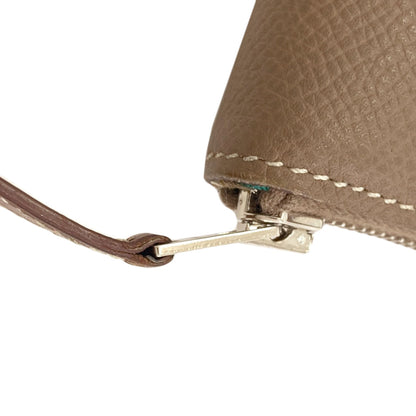HERMES Azap Silkin Compact Etop SilverHardware coin purse Epsom Ladies [Used]