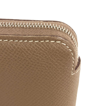 HERMES Azap Silkin Compact Etop SilverHardware coin purse Epsom Ladies [Used]