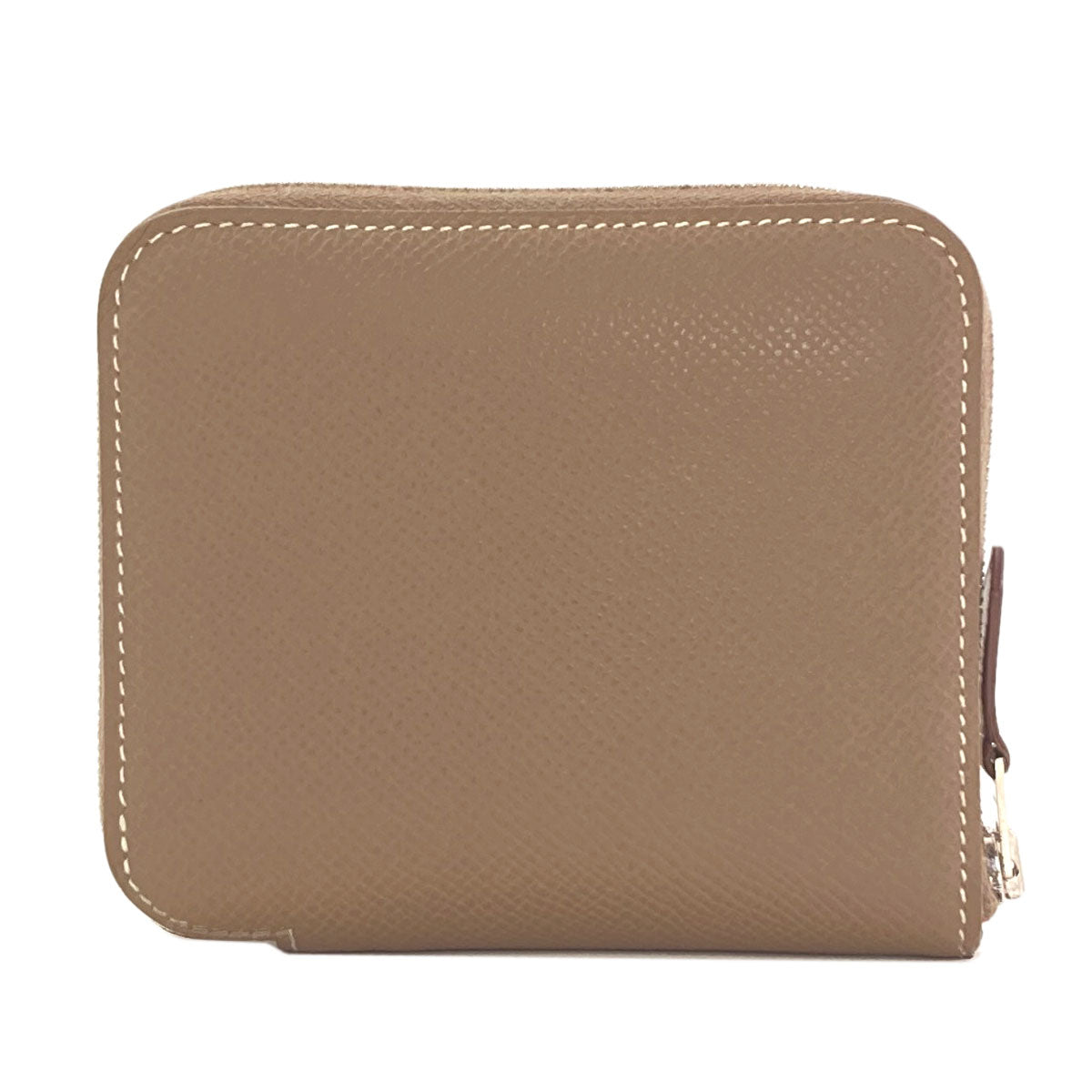HERMES Azap Silkin Compact Etop SilverHardware coin purse Epsom Ladies [Used]