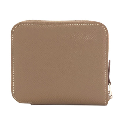 HERMES Azap Silkin Compact Etop SilverHardware coin purse Epsom Ladies [Used]