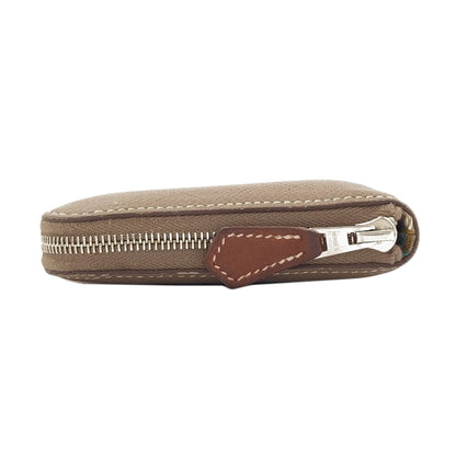 HERMES Azap Silkin Compact Etop SilverHardware coin purse Epsom Ladies [Used]