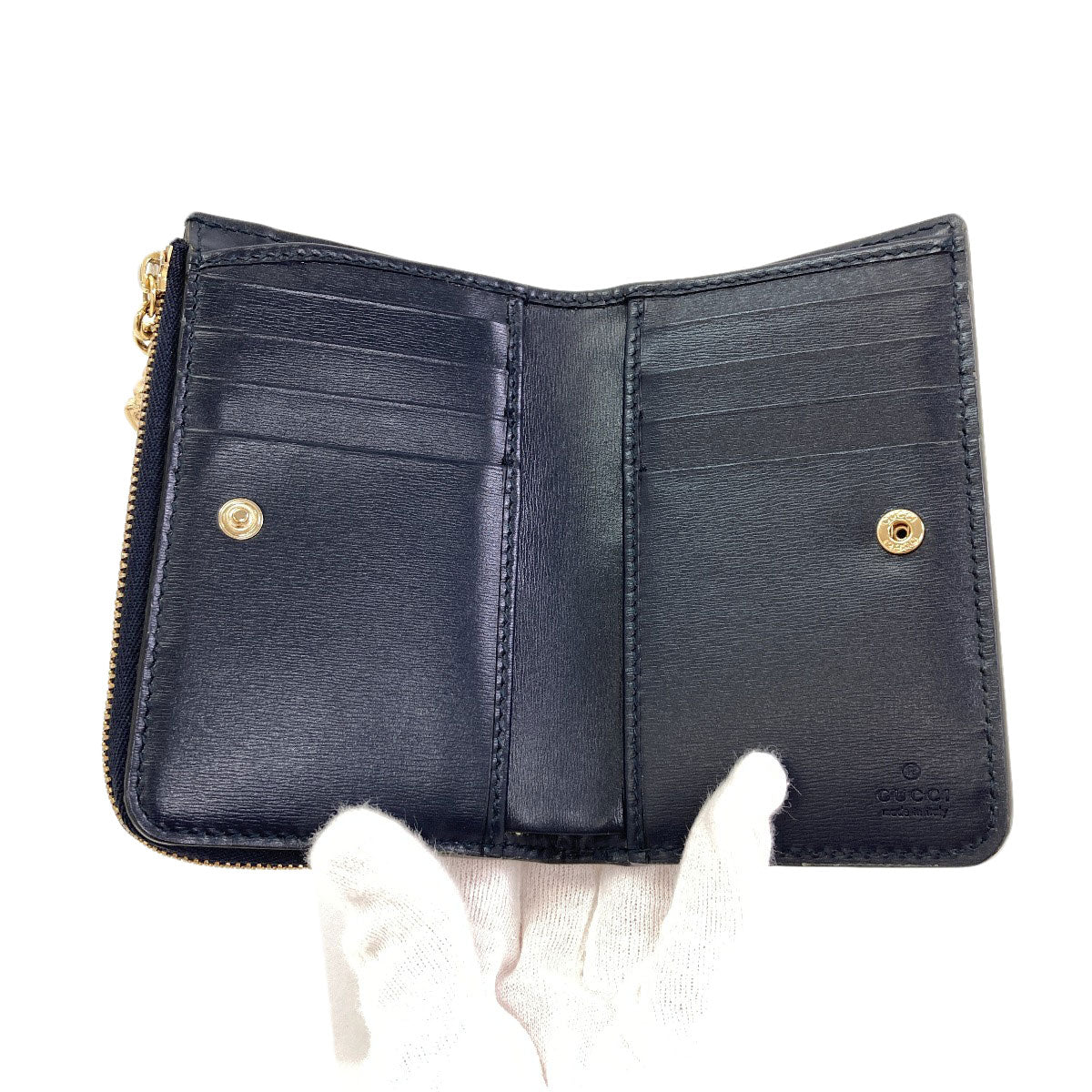 GUCCI 790036 GG pattern Bifold Wallet with Coin Pocket Canvas Ladies [Used]
