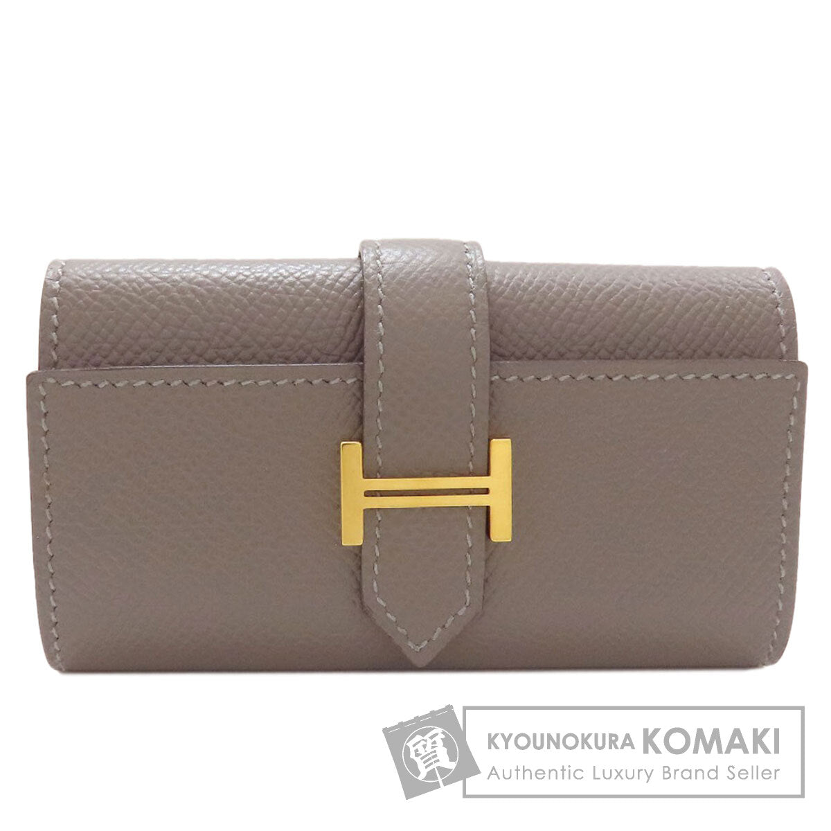 HERMES Bearn Gold Hardware key holder Epsom Ladies [Used]