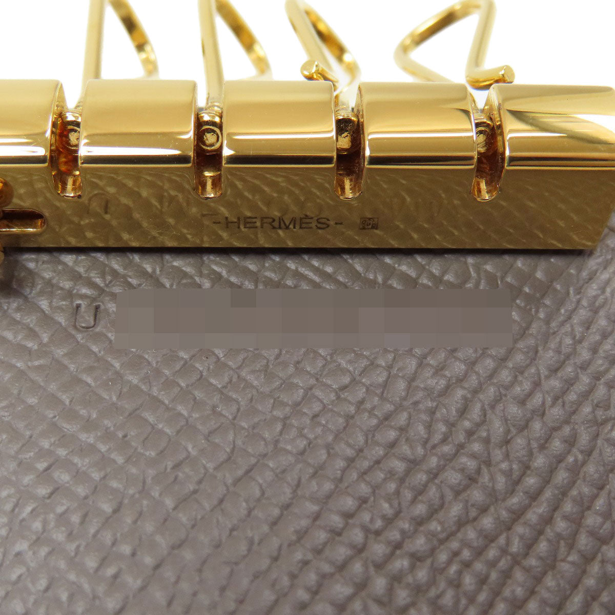 HERMES Bearn Gold Hardware key holder Epsom Ladies [Used]