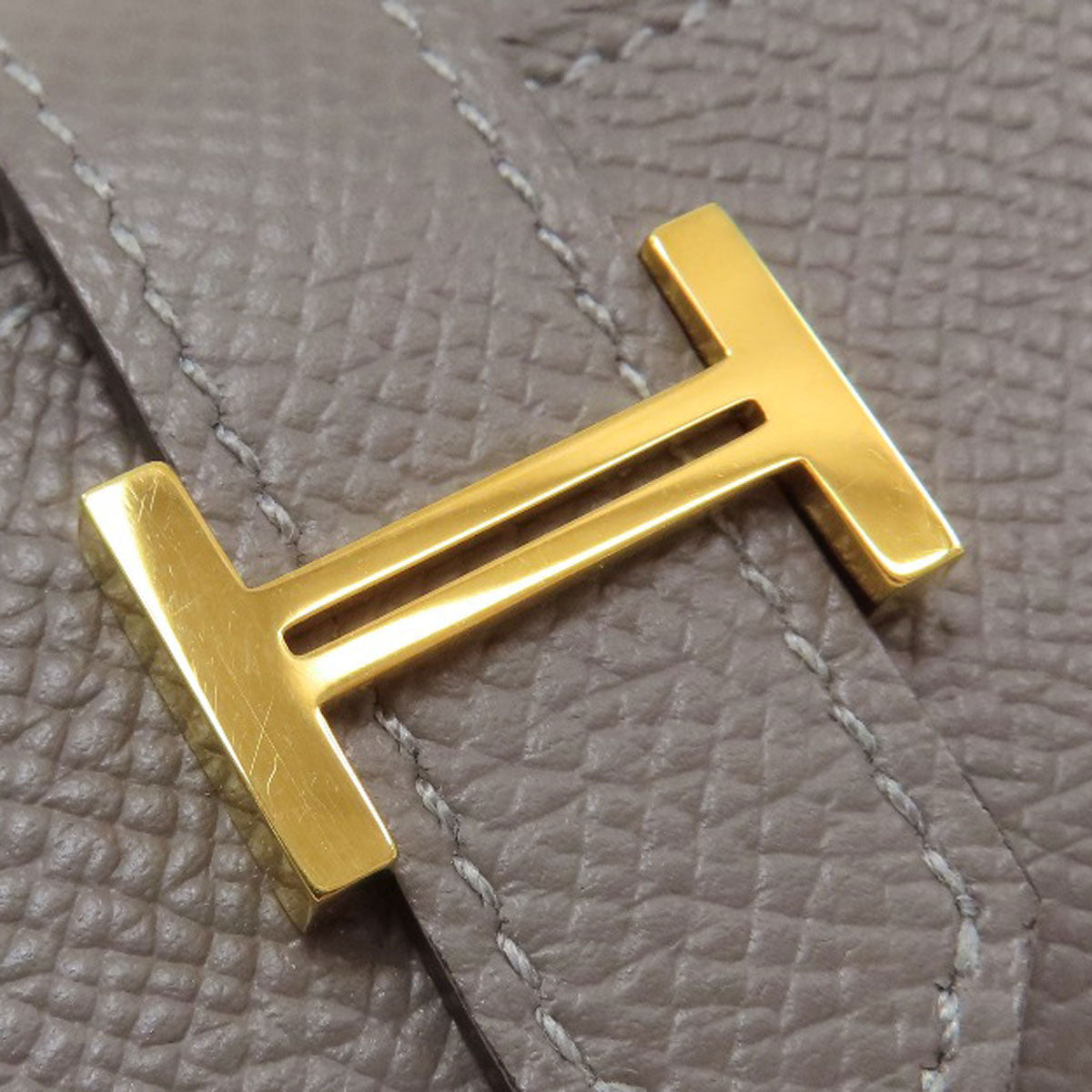 HERMES Bearn Gold Hardware key holder Epsom Ladies [Used]