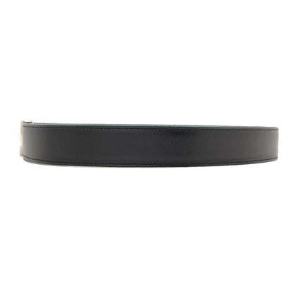 HERMES H-belt, reversible, SilverHardware belt Box calf Togomens [Used]