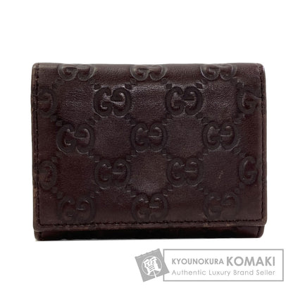 GUCCI 120965 GG signature guccissima Card Case Leather Ladies [Used]