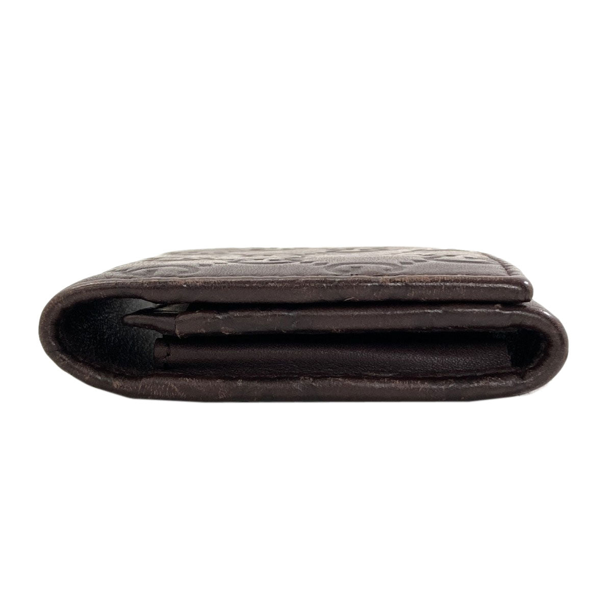 GUCCI 120965 GG signature guccissima Card Case Leather Ladies [Used]