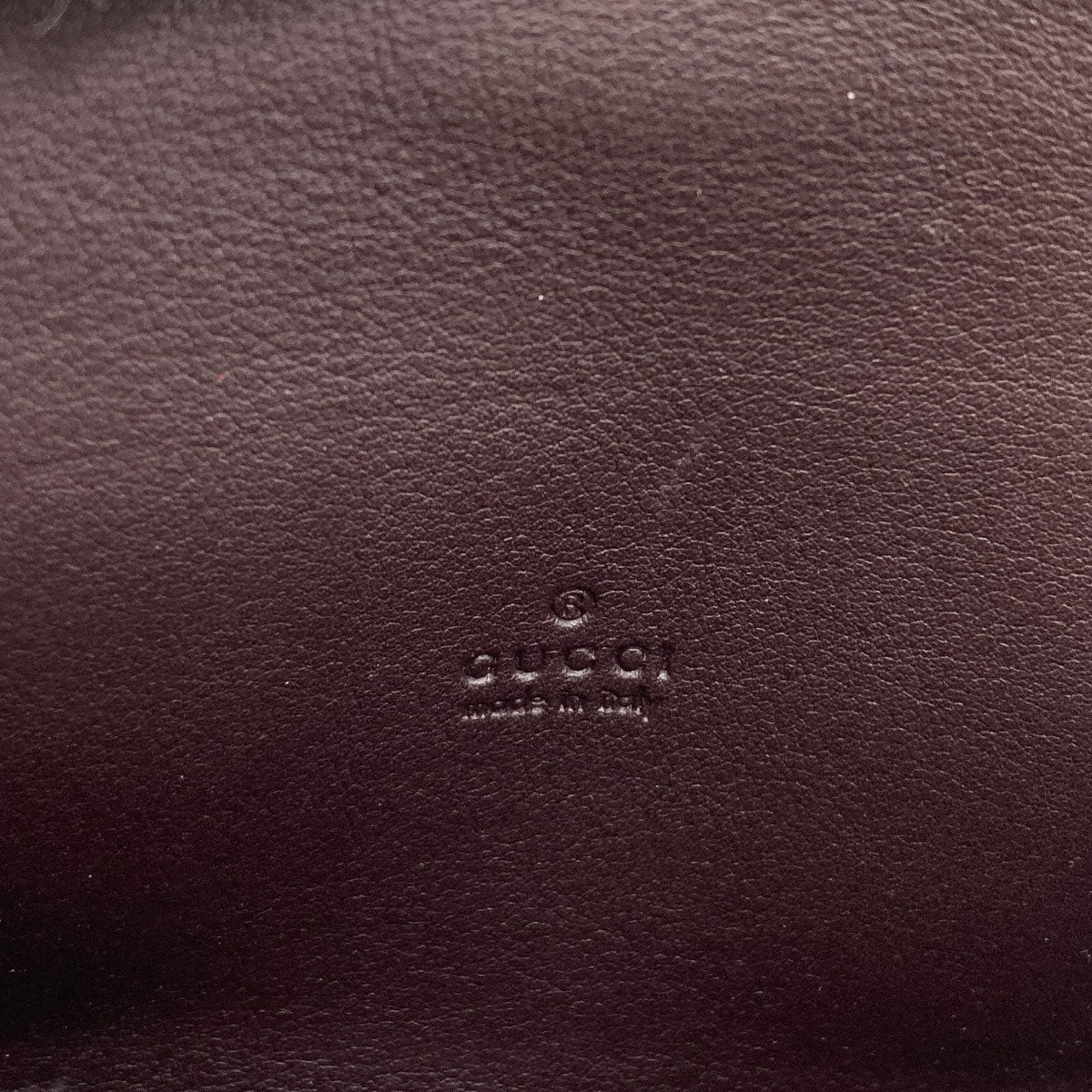 GUCCI 120965 GG signature guccissima Card Case Leather Ladies [Used]