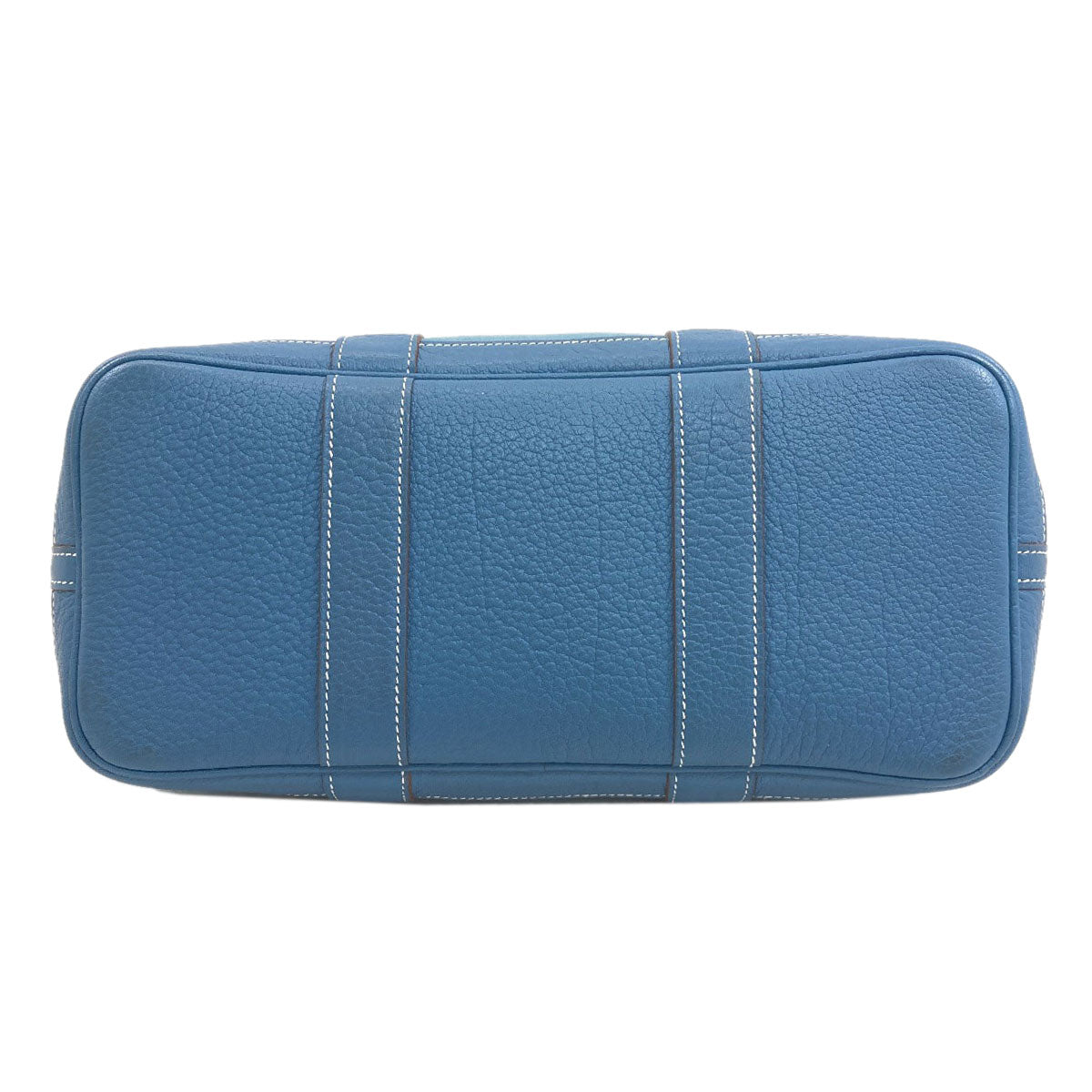 HERMES Garden Party TPM Blue Jean SilverHardware Handbag Towar Officche Ladies [Used]