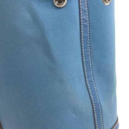HERMES Garden Party TPM Blue Jean SilverHardware Handbag Towar Officche Ladies [Used]