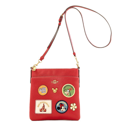 COACH C8574 Long Shoulder Disney Collaboration Shoulder Bag Leather Ladies [Used]