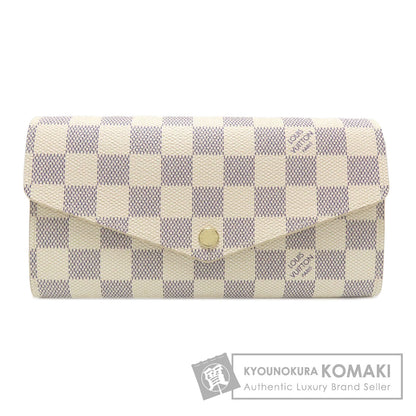 LOUIS VUITTON N63208 Portefeiulle Â· Sarah Long wallet (with coin pocket) Damier canvas Ladies [Used]