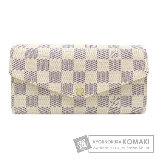 LOUIS VUITTON N63208 Portefeiulle Â· Sarah Long wallet (with coin pocket) Damier canvas Ladies [Used]