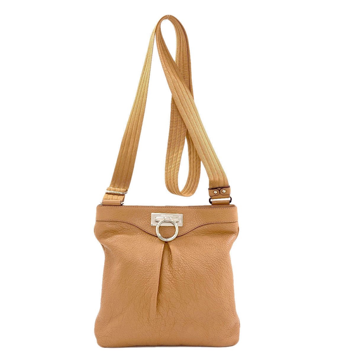 Salvatore Ferragamo GanciniHardware Shoulder Bag Leather Ladies [Used]