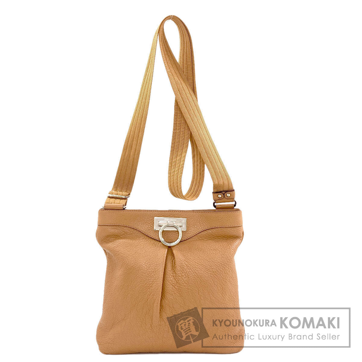 Salvatore Ferragamo GanciniHardware Shoulder Bag Leather Ladies [Used]