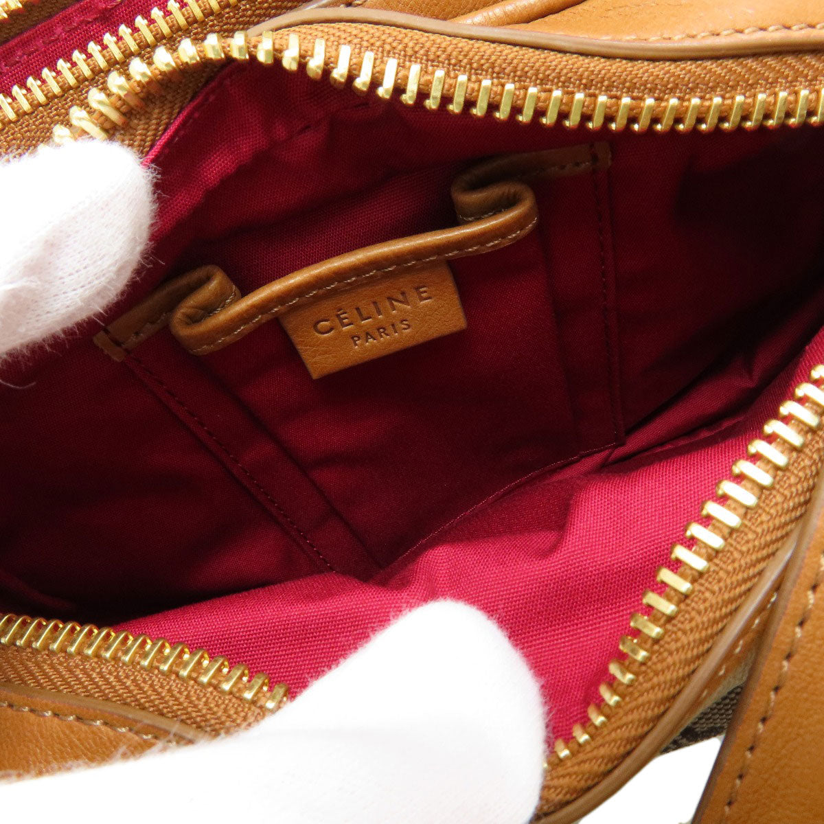 CELINE Macadam pattern Shoulder Bag Canvas Ladies [Used]