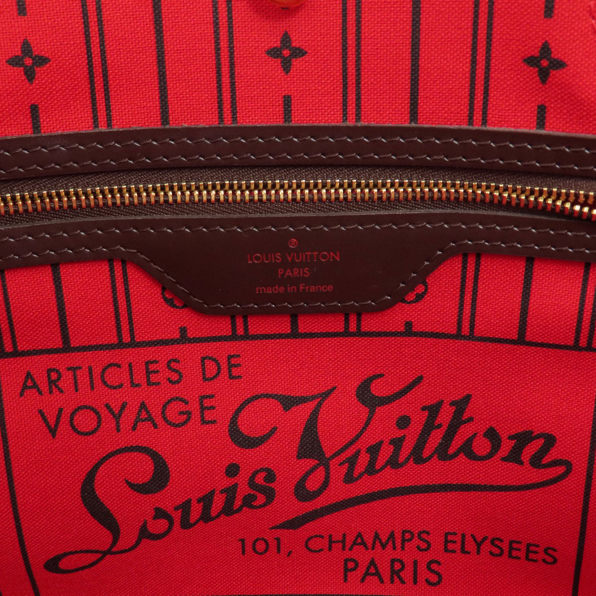 LOUIS VUITTON N51109 Never full PM Tote Bag Damier canvas Ladies [Used]