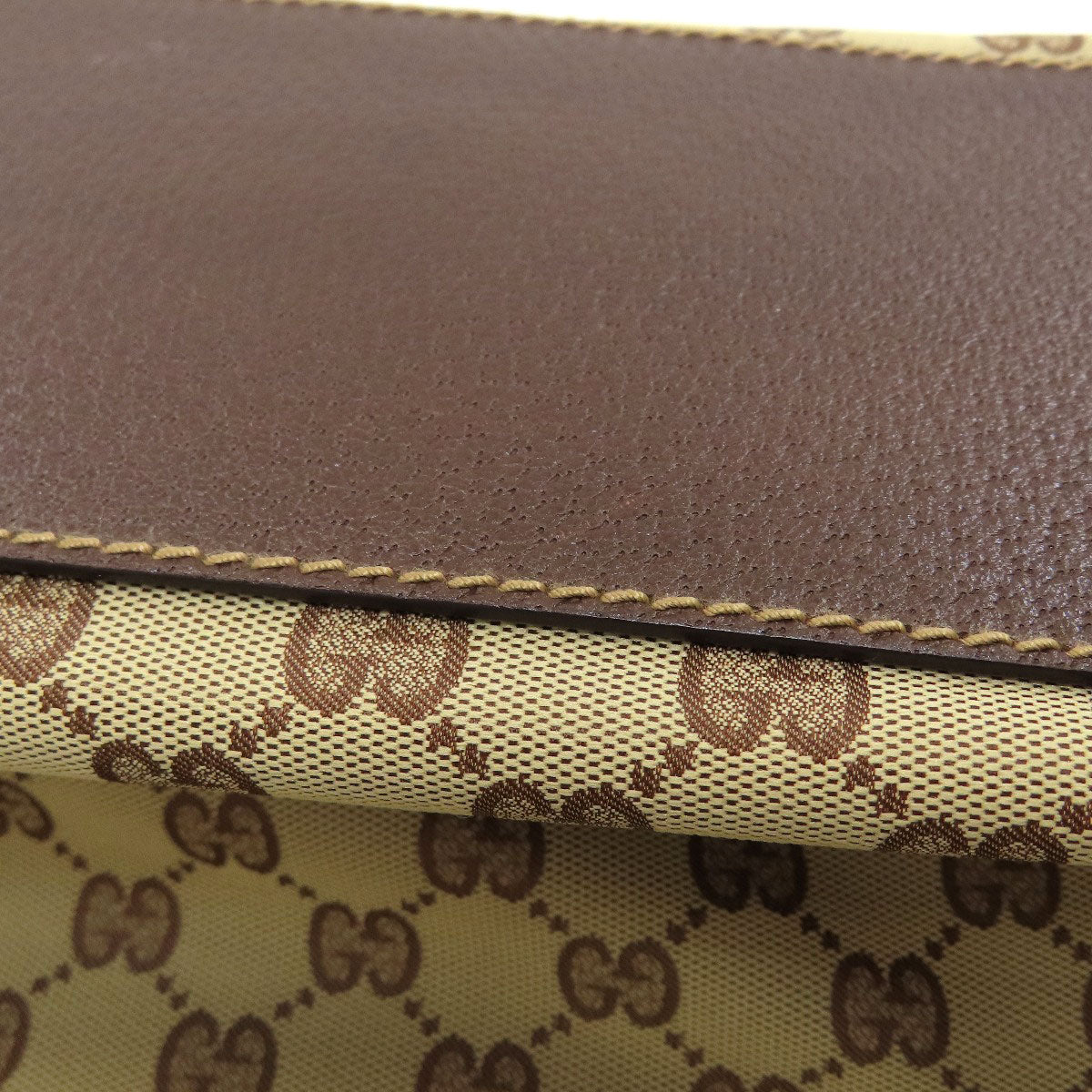 GUCCI 131233 GG pattern sherry line Tote Bag Canvas Ladies [Used]
