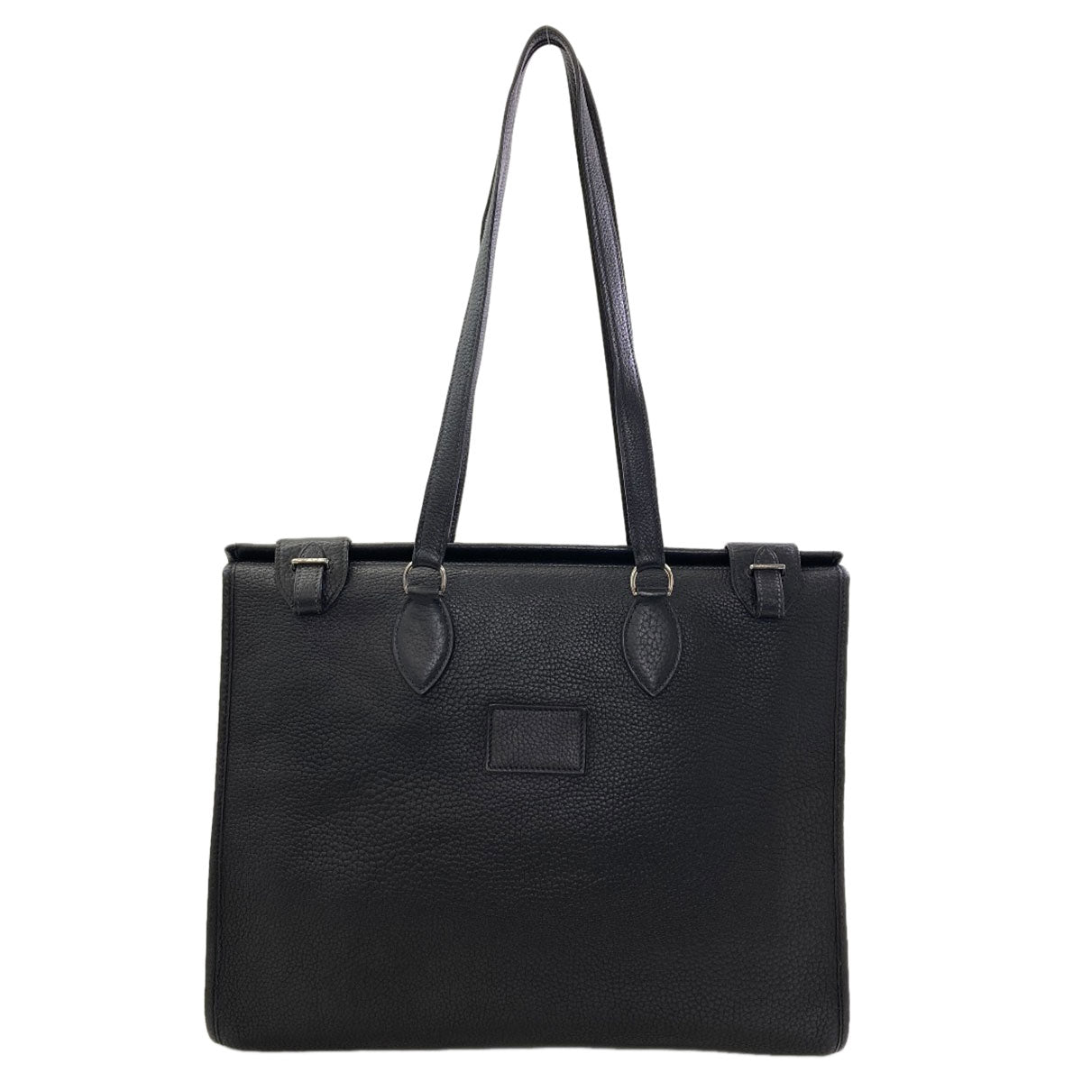 HERMES Cabas40 SilverHardware Tote Bag Calf Ladies [Used]