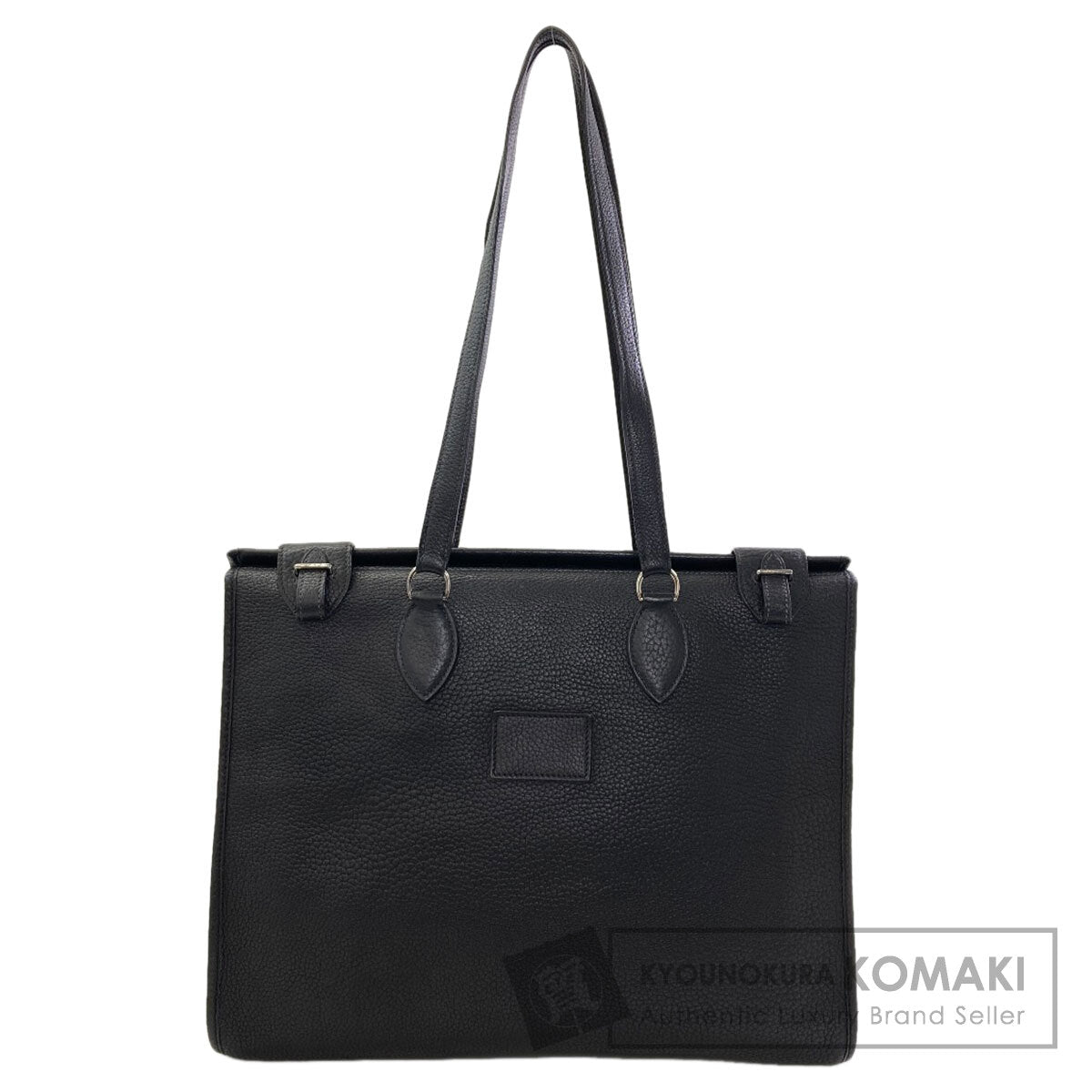 HERMES Cabas40 SilverHardware Tote Bag Calf Ladies [Used]