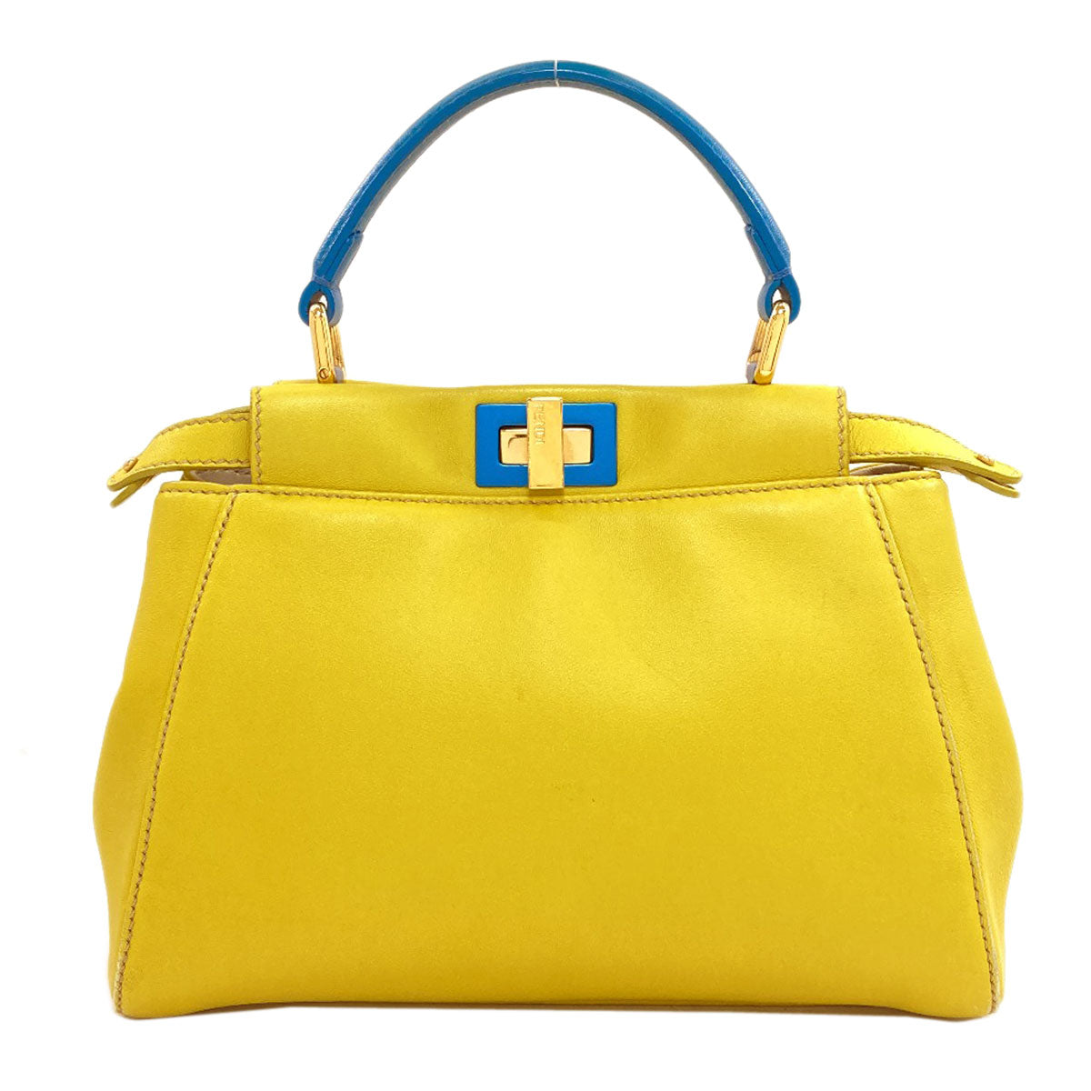 FENDI Peek-a-boo mini Handbag Calf Ladies [Used]