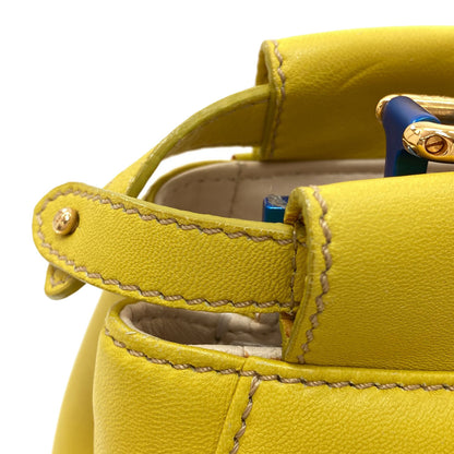 FENDI Peek-a-boo mini Handbag Calf Ladies [Used]