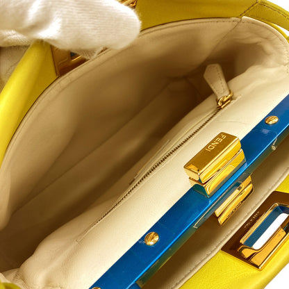 FENDI Peek-a-boo mini Handbag Calf Ladies [Used]