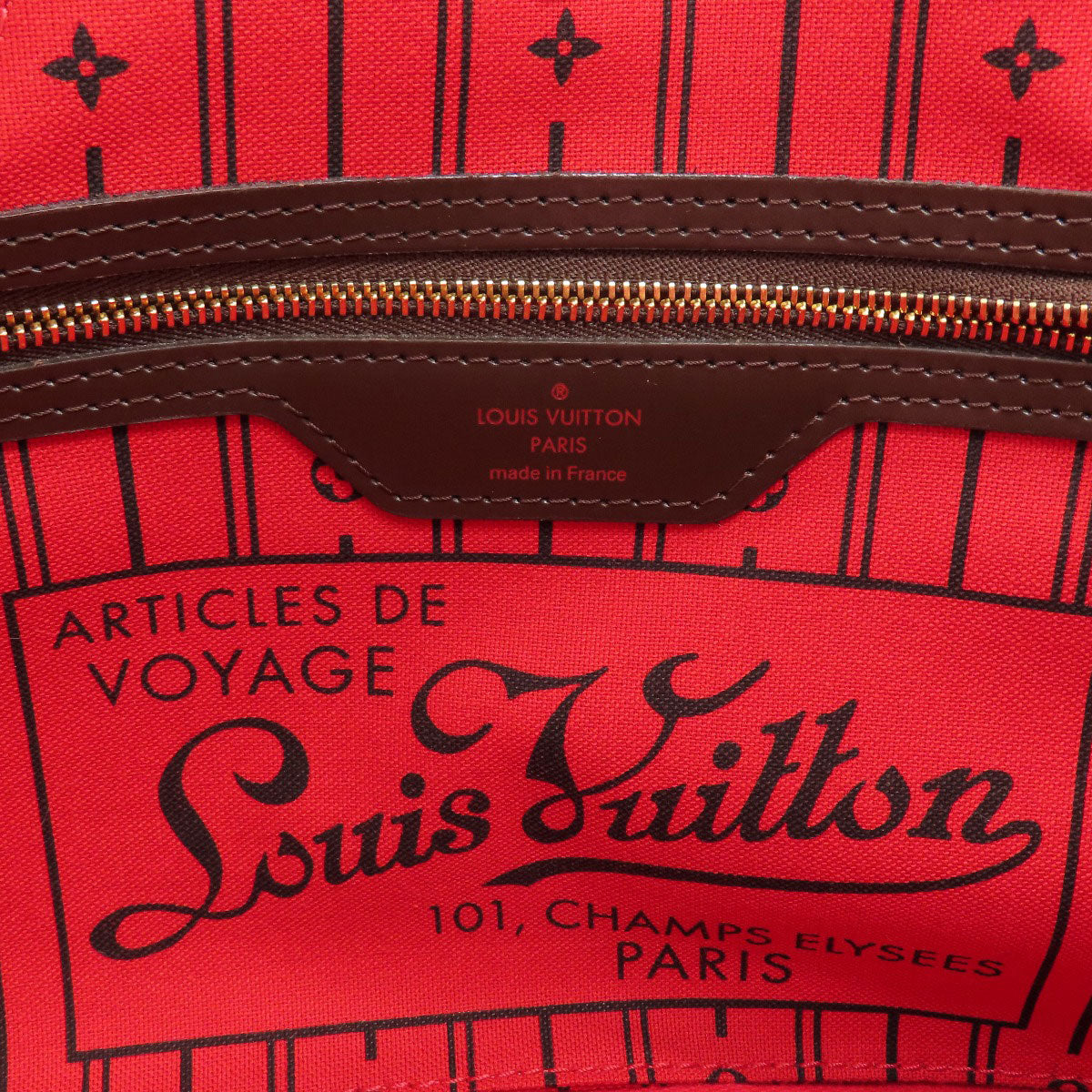 LOUIS VUITTON N51109 Never full PM Tote Bag Damier canvas Ladies [Used]