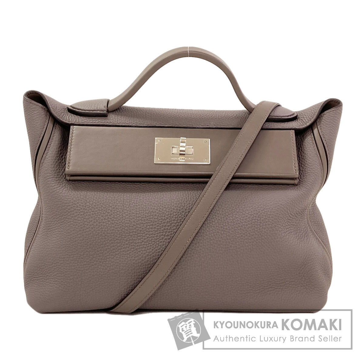 HERMES 29 Etoupe SilverHardware Handbag Togo Ladies [Used]