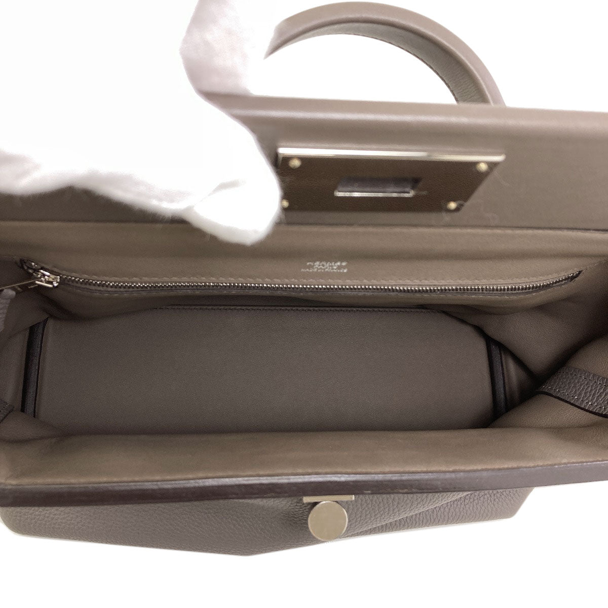 HERMES 29 Etoupe SilverHardware Handbag Togo Ladies [Used]