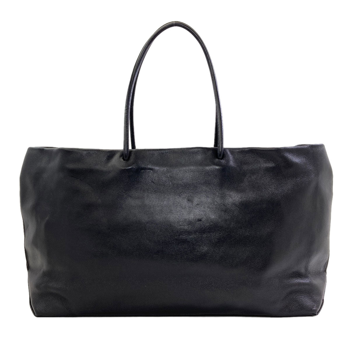 CHANEL Essential SilverHardware Tote Bag Calf Ladies [Used]