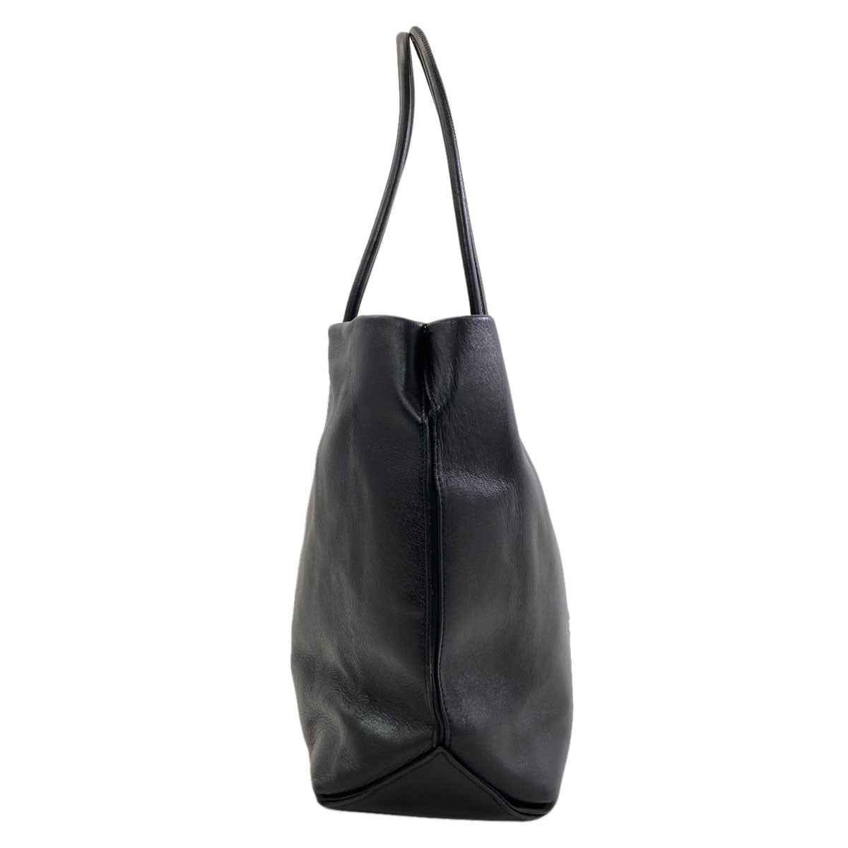 CHANEL Essential SilverHardware Tote Bag Calf Ladies [Used]