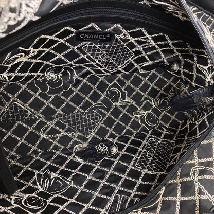 CHANEL Essential SilverHardware Tote Bag Calf Ladies [Used]