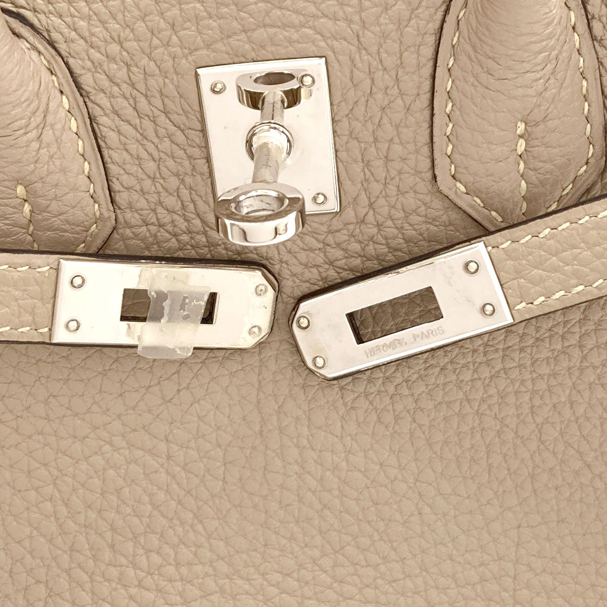 HERMES Birkin 25 SilverHardware Handbag Togo Ladies [Used]