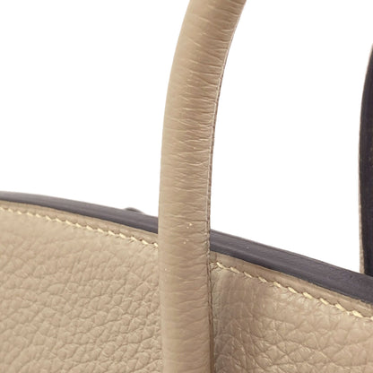 HERMES Birkin 25 SilverHardware Handbag Togo Ladies [Used]