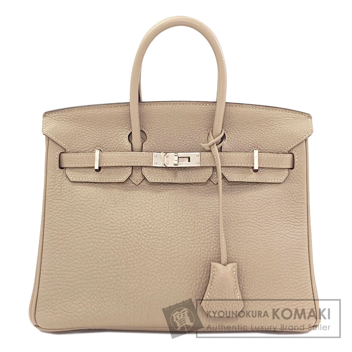 HERMES Birkin 25 SilverHardware Handbag Togo Ladies [Used]