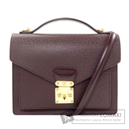 LOUIS VUITTON Monceau SP order Handbag Taiga Ladies [Used]