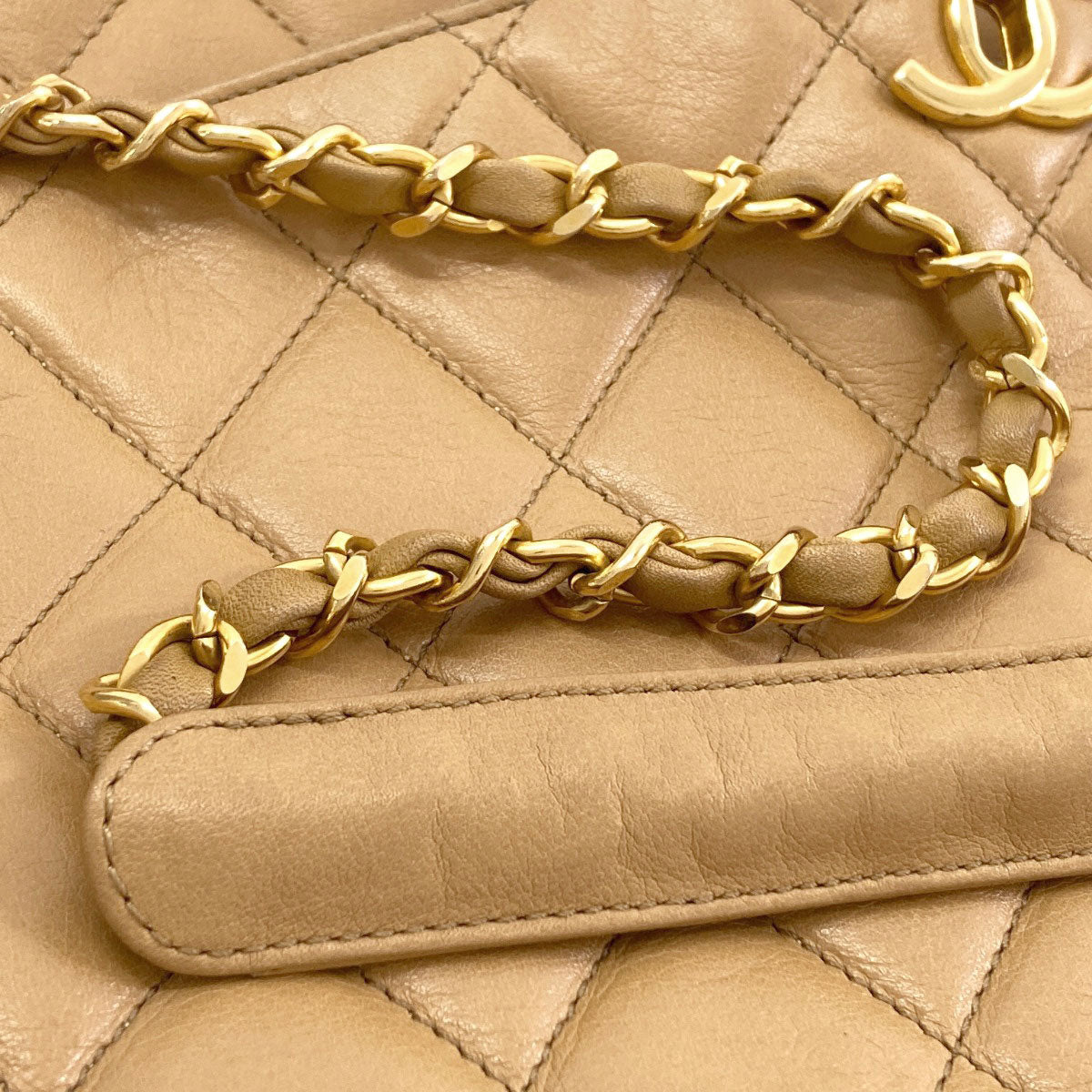 CHANEL Matelasse COCO Mark Chain GoldHardware 2WAY Handbag Lambskin Ladies [Used]
