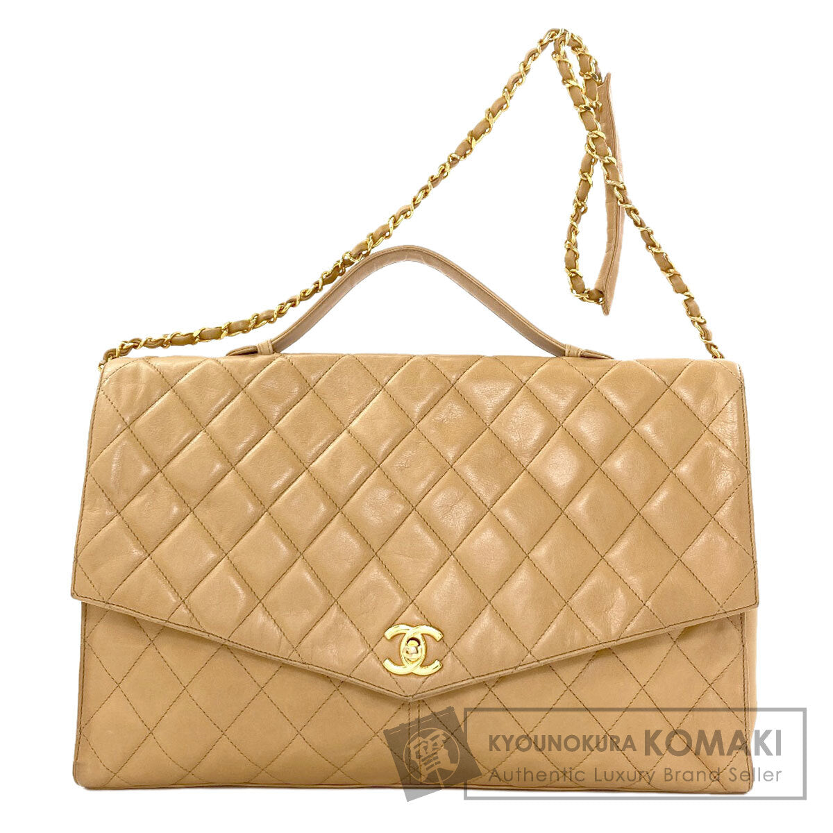 CHANEL Matelasse COCO Mark Chain GoldHardware 2WAY Handbag Lambskin Ladies [Used]