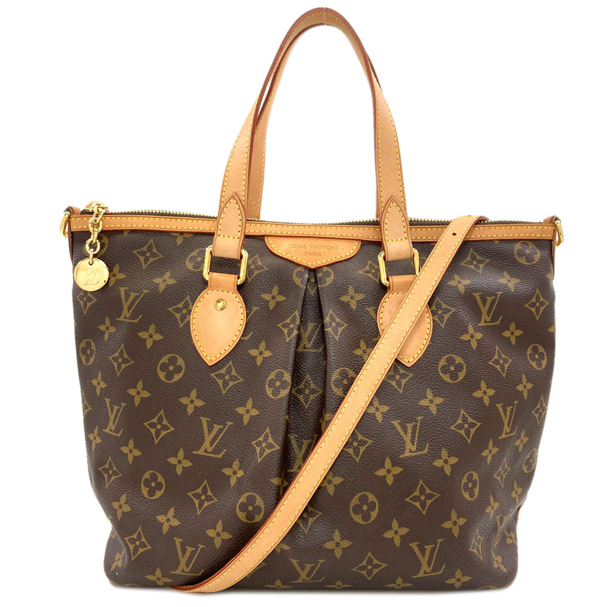 LOUIS VUITTON M40145 Palermo PM Tote Bag Monogram canvas Ladies [Used]