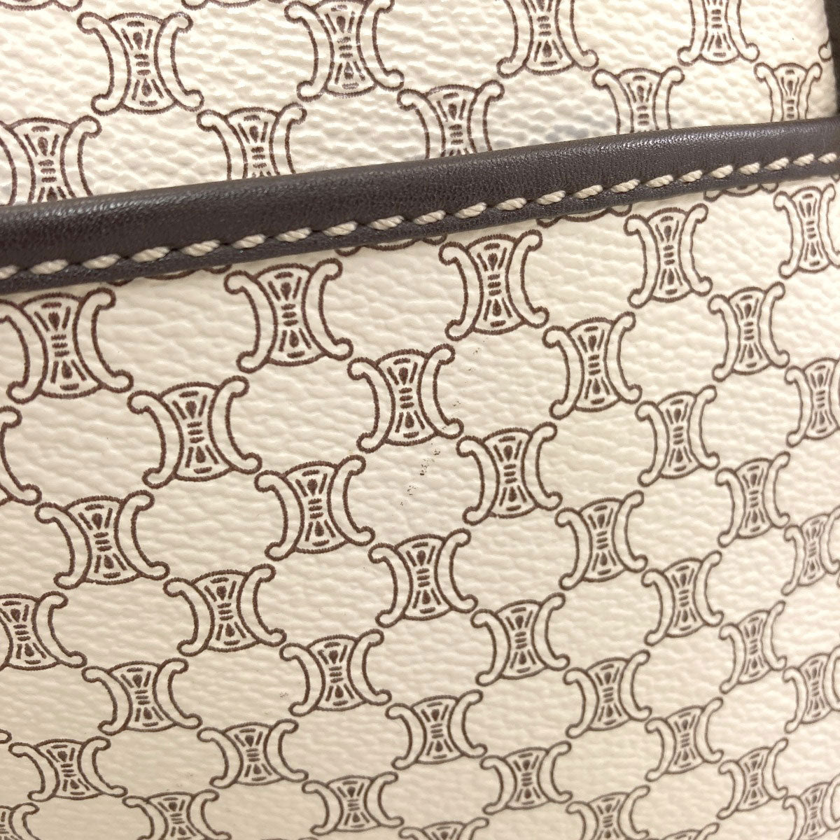 CELINE Macadam pattern Shoulder Bag PVC LeatherLadies [Used]