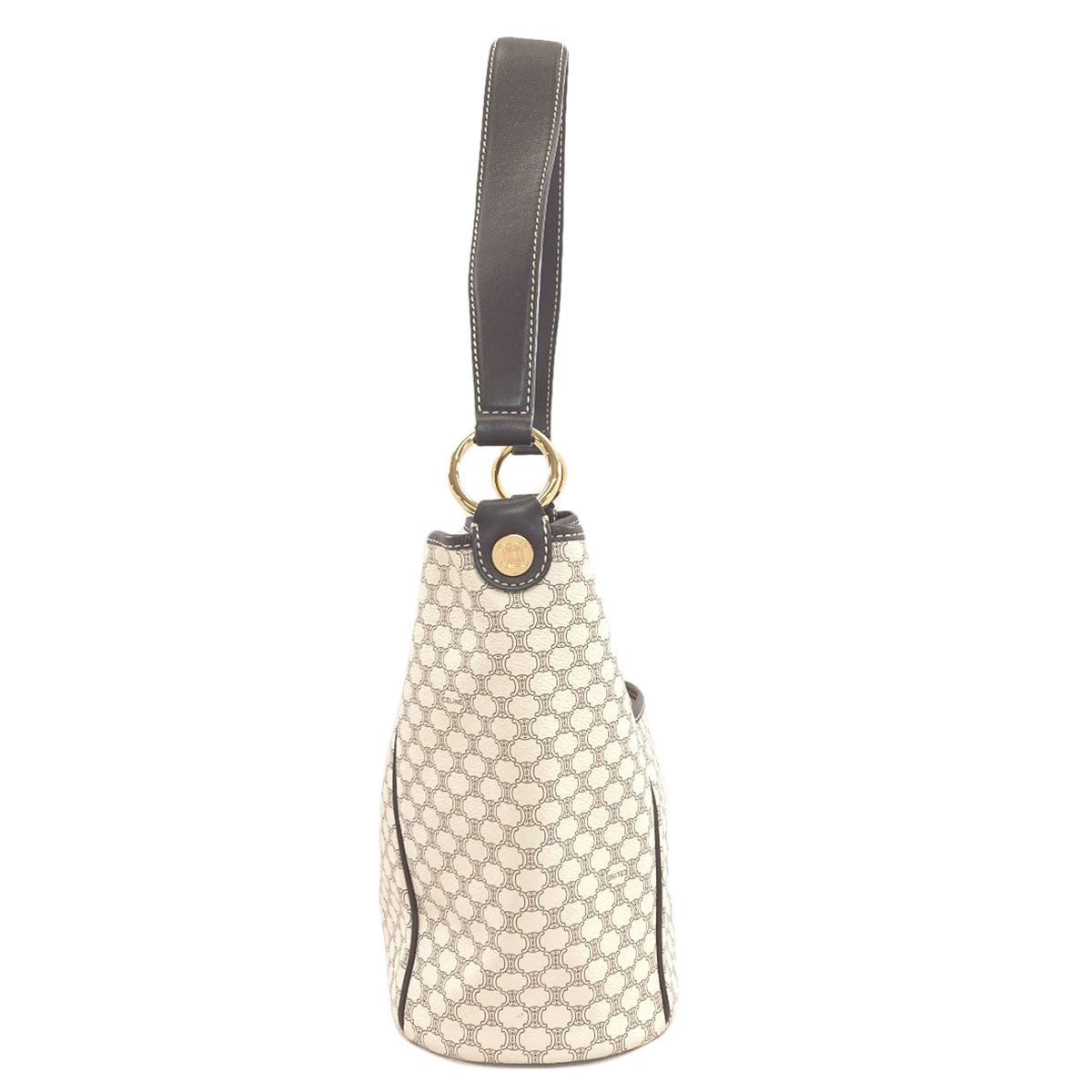 CELINE Macadam pattern Shoulder Bag PVC LeatherLadies [Used]