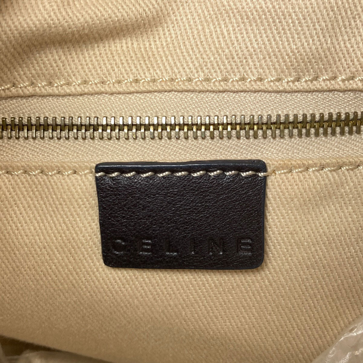 CELINE Macadam pattern Shoulder Bag PVC LeatherLadies [Used]