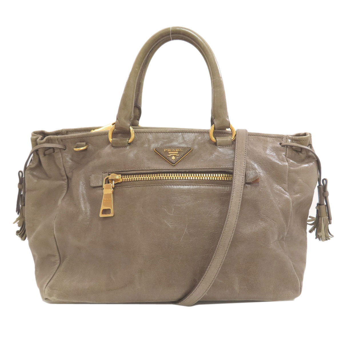 PRADA 2WAY Handbag Leather Ladies [Used]