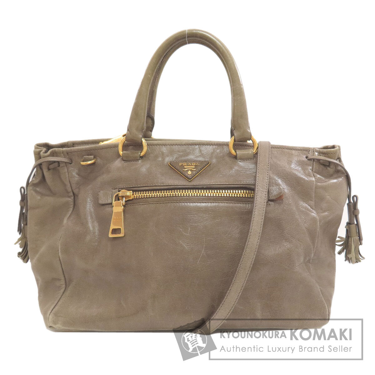 PRADA 2WAY Handbag Leather Ladies [Used]