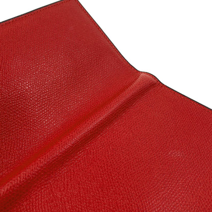 Valextra Simple design Long wallet (with coin pocket) Leather Ladies [Used]